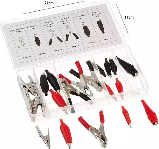 Crocodile Clips Terminals 24pcs