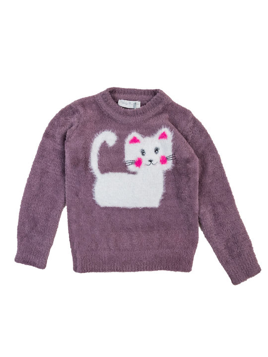 Funky Kids' Sweater Long Sleeve Purple