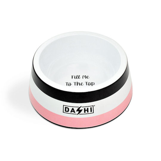 Dashi Schalen Futter & Wasser für Hund & Katze 570ml 18.5cm in Rosa Farbe