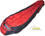 Alpin Sleeping Bag Single Red