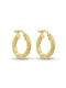 Earrings Hoops made of Gold 14K