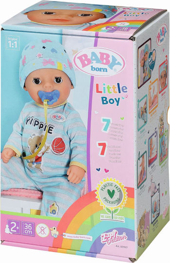 ZAPF Creation Baby Born Baby-Puppen-Set Little Boy Für 2+ Jahre 36 cm