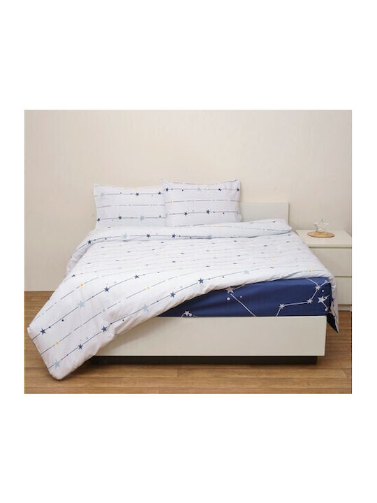 Viopros Set Duvet Crib Cotton White 120x160cm