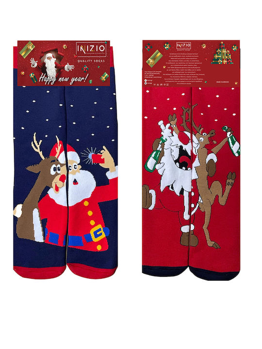 Inizio Damen Weihnachtssocken Mehrfarbig 1Pack