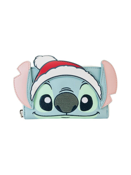 Loungefly Stitch Holiday Cosplay Kids Wallet with Zipper Light Blue WDWA2886