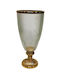 Karvounis Vază Decorativă Sticlă Auriu 19x19x37cm 1buc