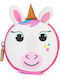 Boppi Unicorn Kids Wallet for Coins with Zipper and Keychain White