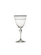 Bohemia Elisabeth Set of Glasses for White Wine made of Crystal in Silver Color Stemmed 250ml 6pcs