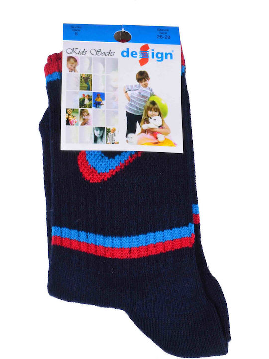 Design Socks Șosete pentru Copii Albastru marin