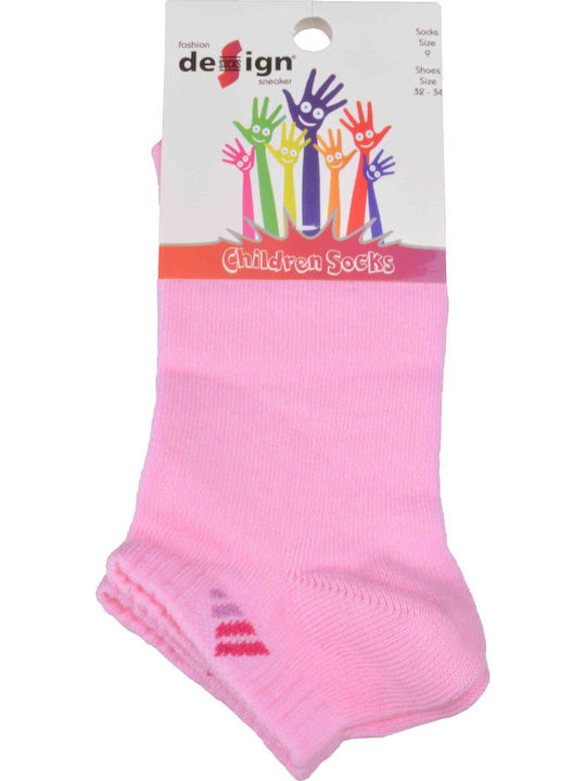 Design Socks Kinderstrümpfe Knöchelsocken Rosa