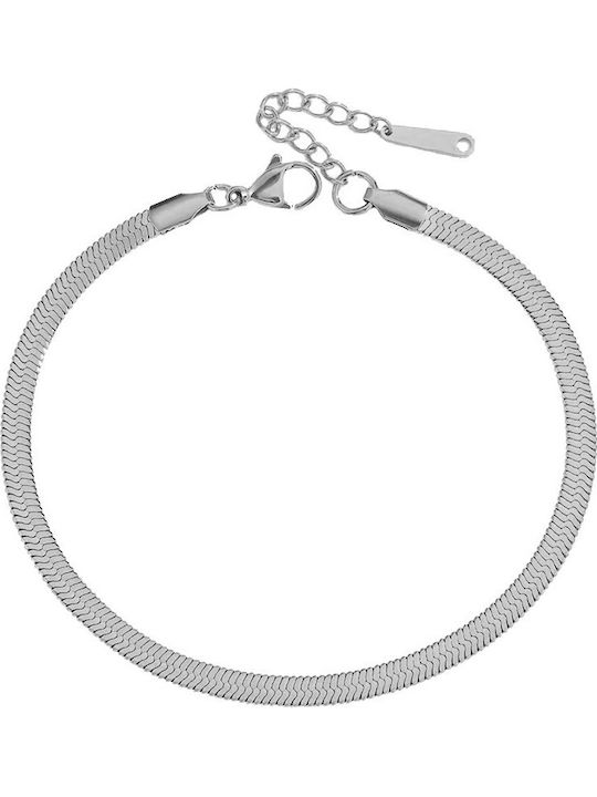 Theodora's Jewellery Αλυσίδα Ποδιού από Ατσάλι