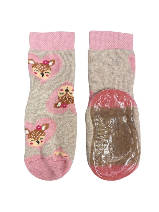 Ewers Kinderstrümpfe Hausschuh-Socken Rosa