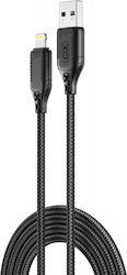 XO NB235 USB-A to Lightning Cable 12W Μαύρο 1m ...