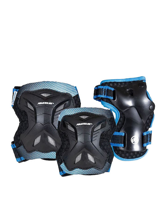 Powerslide Pro Boys Children's Protective Gear Set for Rollers Black