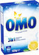Omo 3-in-1 Laundry Detergent Powder for Hand Washing with Fragrance Λεμόνι 0.425kg