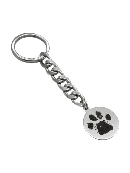Theodora's Jewellery Keychain Metallic Silver