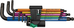 Wera Σετ 9 Κλειδιά Allen σε Σχήμα L 3950/9 Hex-...
