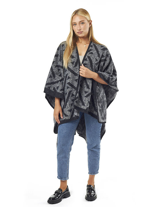 Verde Long Women's Cardigan Black