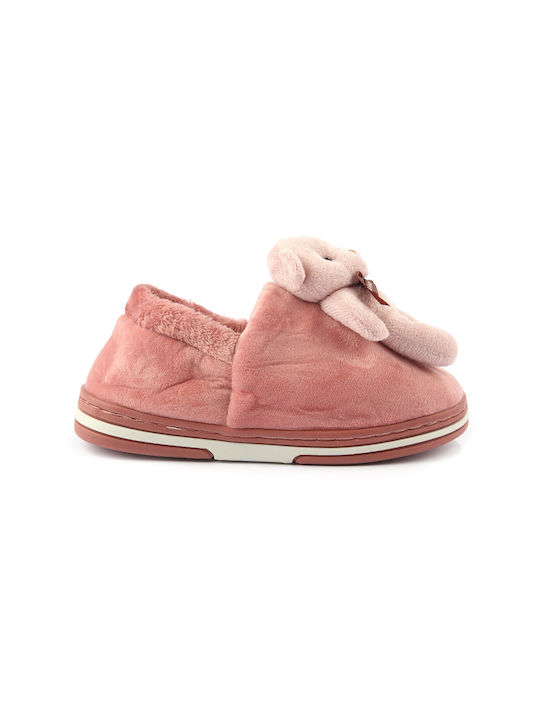 Fshoes Closed Women's Slippers in Pink color