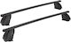 K39 Μπάρες Οροφής Μεταλλικές Bsm112-k24 112εκ. για Seat Marbella 3D (Σετ με πόδια) Ασημί