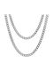 Theodora's Jewellery Chunky Αλυσίδα Λαιμού από Ατσάλι Φαρδιά Πάχους 8.7mm και Μήκους 40cm