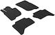 Auto Gs Set of Front and Rear Mats 4pcs for Mitsubishi L200 Skoda Pick up Volkswagen Up Dacia Pick up Black