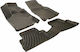 Rizline Set of Front and Rear Mats 3pcs Tray Type for Ford Transit 2000-2014 Black