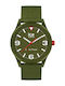 Ice Ceas Barbati 40mm Baterie cu Culoare Verde Material textil