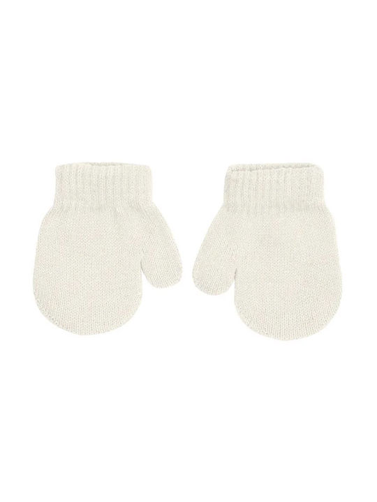 Stamion Knitted Kids MIttens White