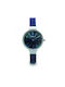 Urban Watch with Blue / Blue Metal Bracelet