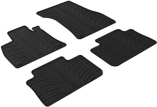 Auto Gs Set of Front and Rear Mats 4pcs for Audi e-tron Black
