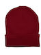 Beanie Unisex Σκούφος Πλεκτός σε Μπορντό χρώμα