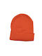 Αφοί Γιαννακόπουλοι Beanie Unisex Beanie Gestrickt in Orange Farbe