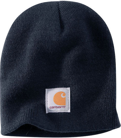Beanie Unisex Σκούφος με Rib Πλέξη σε Navy Μπλε χρώμα