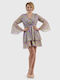 BelleFille Mini Kleid mit Rüschen Lilac
