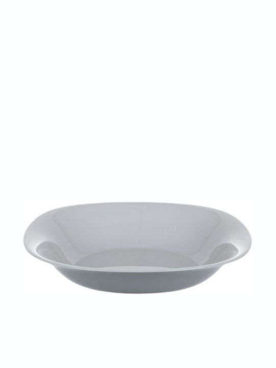 Luminarc Carine Granit Plate Shallow made of Porcelain White with Diameter 22cm