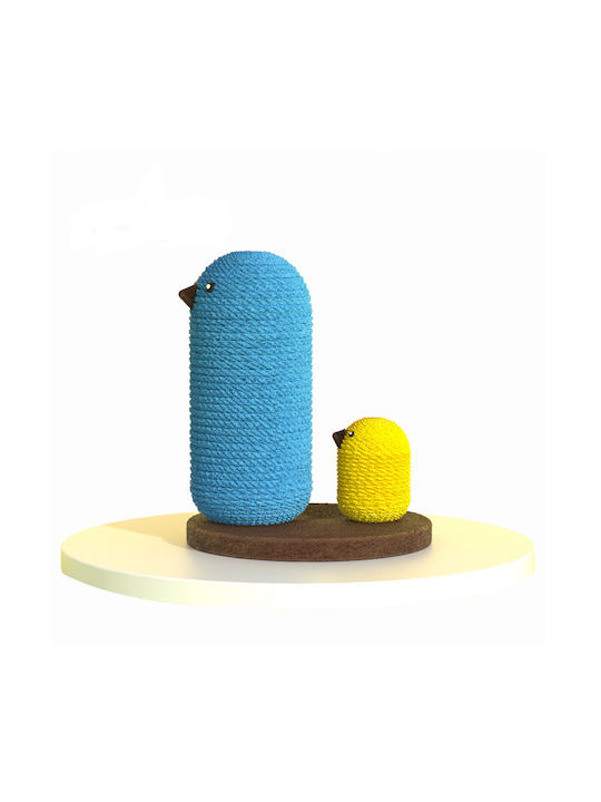 Scratching Post Cat Trees Yellow 2 levels Height 30cm
