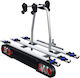 Menabo Race 3 Car Bike Tow Hitch Rack for 2 Bikes