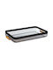 Marva Metal Rectangular Serving Tray with Handles in White Color 43.5x26.5x7.3cm 169228 1pcs
