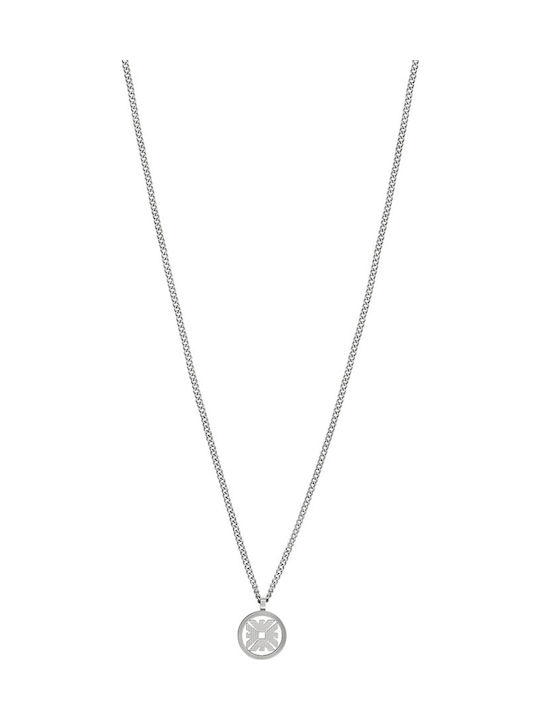 Emporio Armani Eagle Logo Κολιέ από Ασήμι