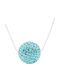 Theodora's Jewellery Light Blue Necklace JT-K08010-Light Blue Light Blue