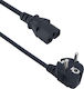 Euro - IEC C13 Cable 1.5m Μαύρο 18043