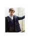 Kids Coat Montgomery Long with Lining & Hood Navy Blue