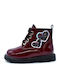 Anatomice Ghete Copii din Piele Burgundy
