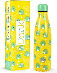Total Gift Θερμός 500ml Κίτρινο