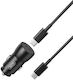 XO Φορτιστής Αυτοκινήτου 25W 2A με Θύρες: 1xUSB 1xType-C μαζί με Καλώδιο Type-C Μαύρος