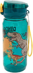 Must Team Bottle Dinosaur 600ml Silver