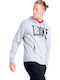 Hoodie with Grey Melange