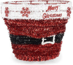 Krist+ Christmas Plastic Decorative Basket 26x26x22cm.