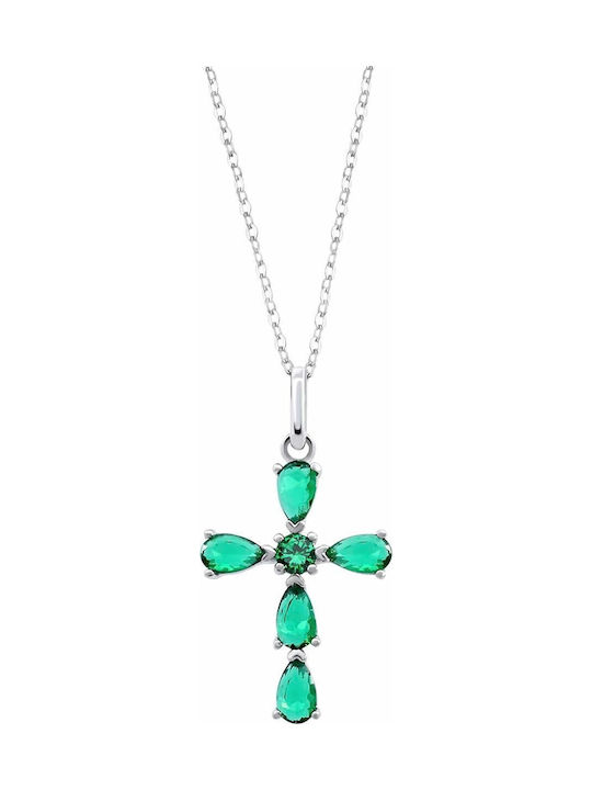 Lotus Watches Women's Cross from Silver with Chain